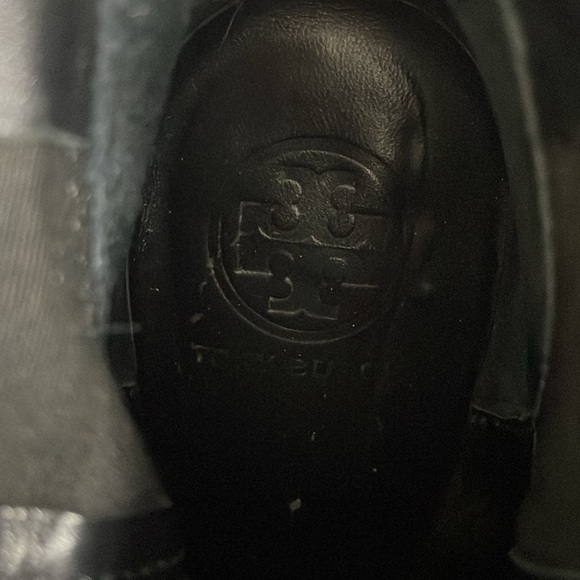 Tory Burch black leather ankle booties size 7 - Picture 4 of 8